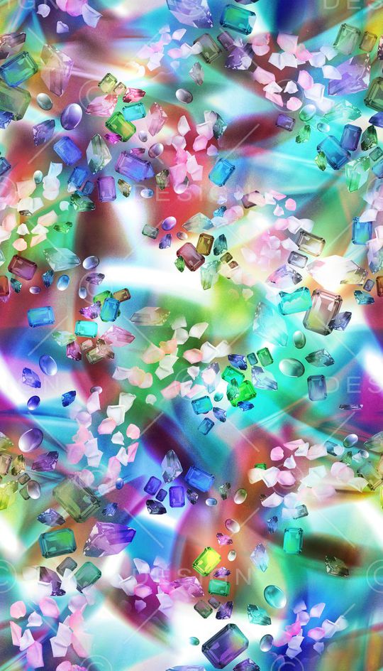 抽象 宝石花 花瓣 花卉 褫夺 数码 立体 彩色 印花华亿平台图片