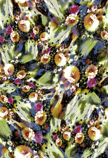 249006-多彩油画花卉花朵组合