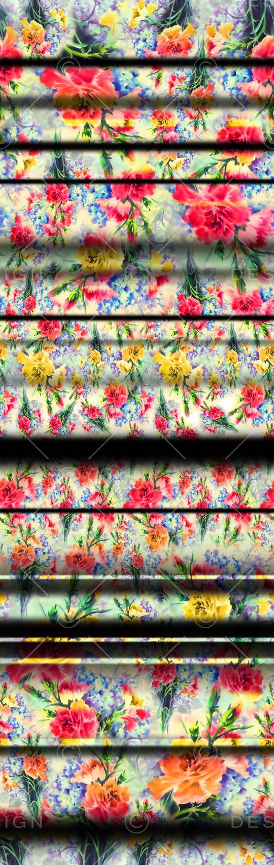 定位花 花卉 花朵 条纹 效果印花华亿平台图片