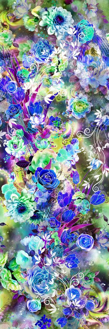 249052-数码多彩镂空线条花朵大牡丹花朵