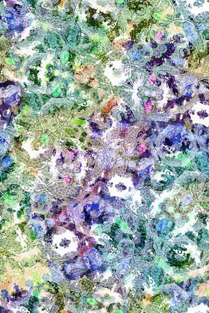 多彩 佩斯利 腰果花 花卉 花朵 组合 印花华亿平台图片