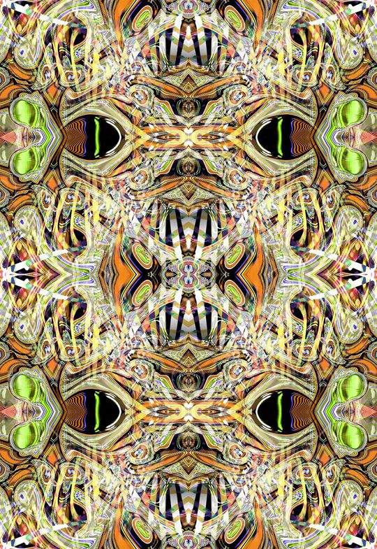 抽象 对称 民族风 部落风 复古印花华亿平台图片