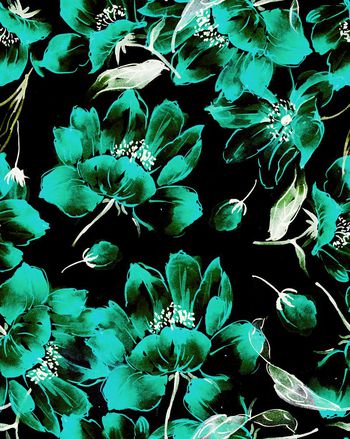 249170-中国风彩色水彩墨点印花华亿平台