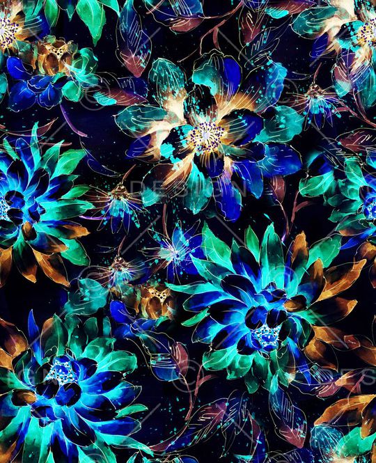 黑底印花华亿平台图片