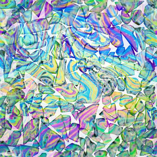 彩色 肌理 鹅卵石 几何 七彩印花华亿平台图片