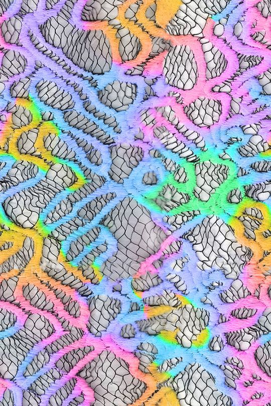 彩色 蕾丝 性感 网格印花华亿平台图片