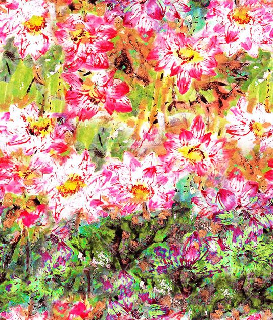 花卉印花华亿平台图片