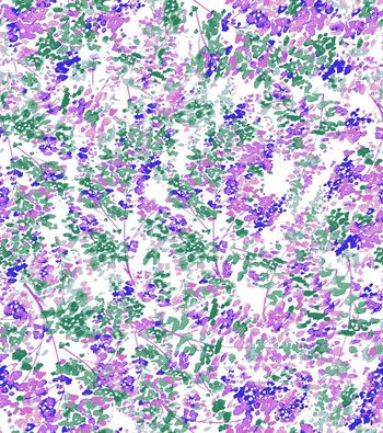 249264-水彩笔触碎花散点抽象树木森林印花花