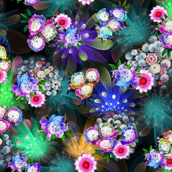 249285-数码时尚流行炫彩大花底纹大花朵太阳