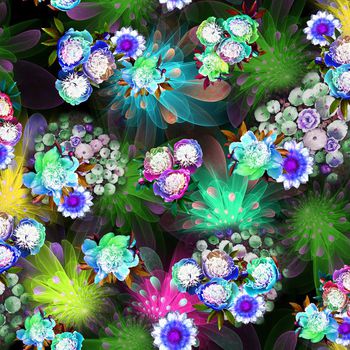 249286-数码时尚流行炫彩大花底纹大花朵太阳