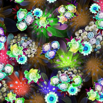 249287-数码时尚流行炫彩大花底纹大花朵太阳