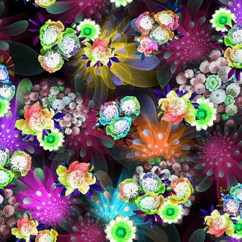 249288-数码时尚流行炫彩大花底纹大花朵太阳