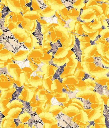 249291-WT075B彩色笔刷笔迹水墨花卉印