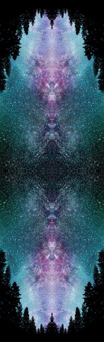 249312-WT077神秘变幻星空太空对称印花