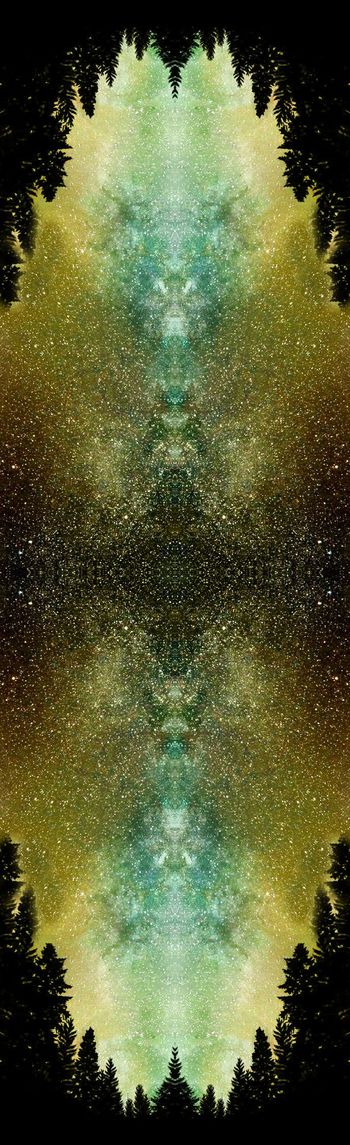 249313-神秘变幻星空太空对称印花长巾