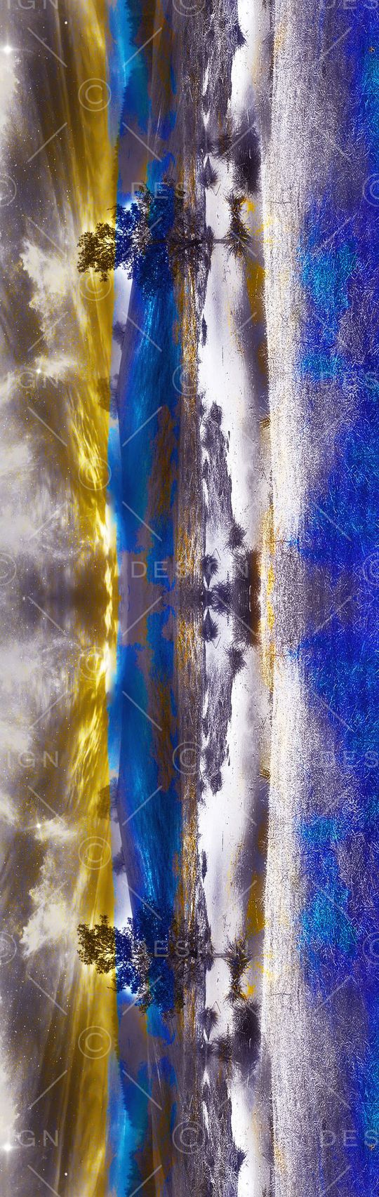 写实 风景 水彩 长巾 丝巾 印花华亿平台图片