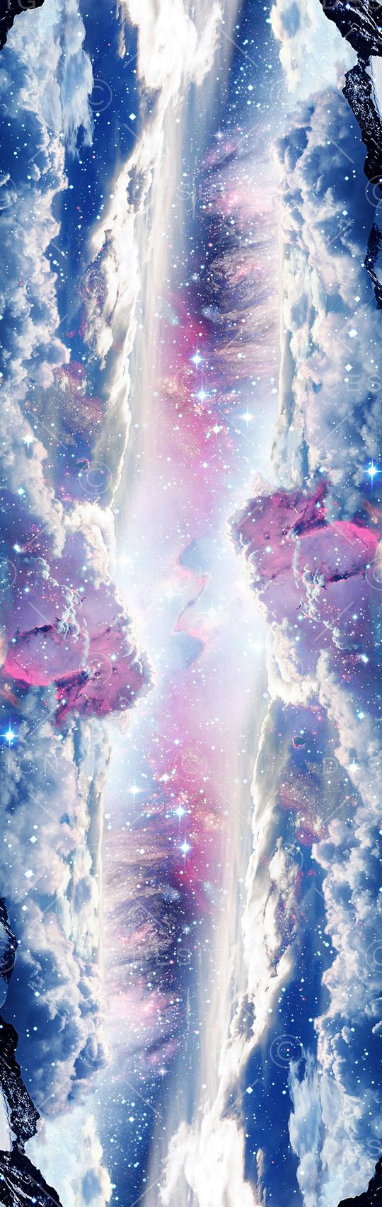 神秘 变幻 星空 太空 云海 印花 长巾 印花华亿平台图片