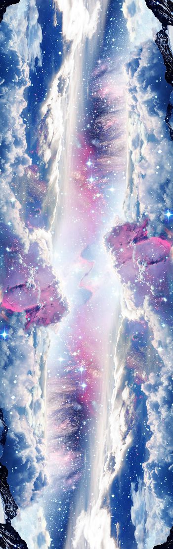 249330-WT082神秘变幻星空太空云海印花