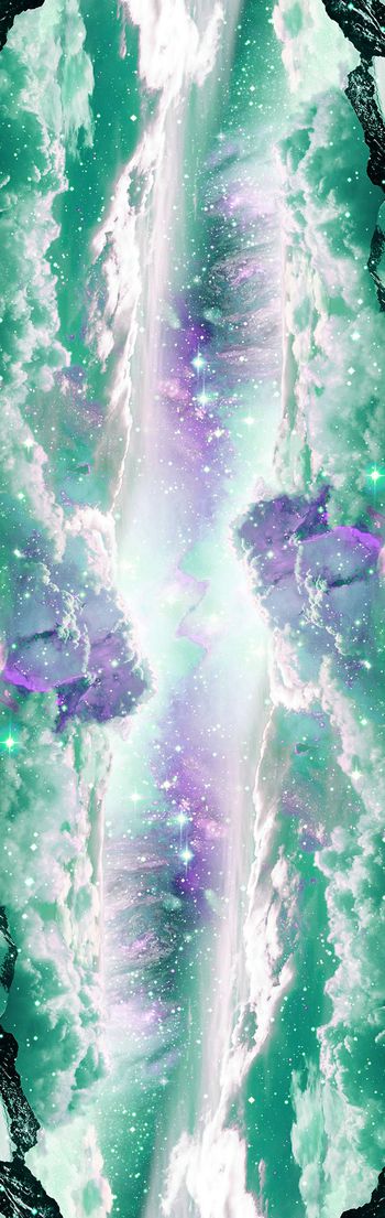 249331-神秘变幻星空太空云海印花长巾