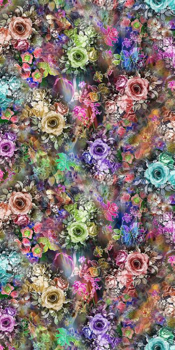 数码 流行 炫彩 底纹 时尚 花朵 线条 花  花卉印花华亿平台图片