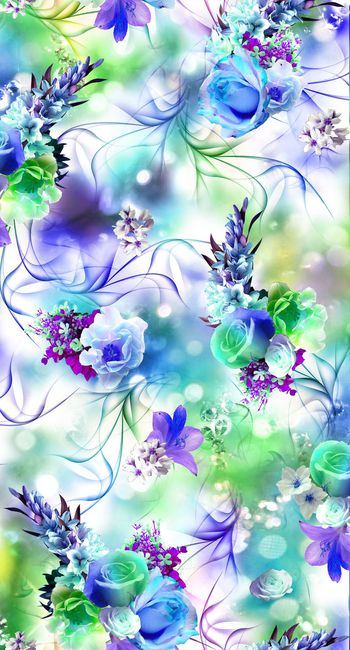 249512-数码服装花多彩底纹灵动线条大花朵花