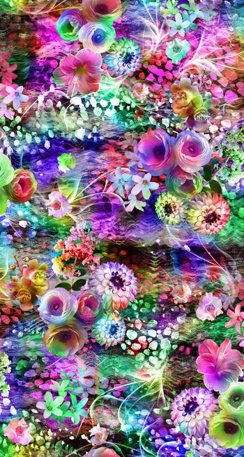 249520-数码服装花手绘点点底纹大花朵太阳花