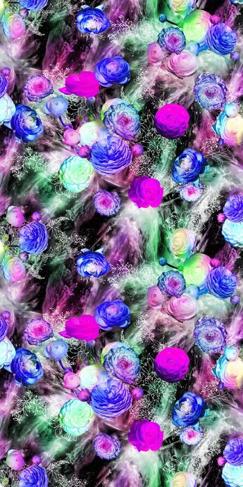 249603-数码服装花多彩底纹线条花大花朵