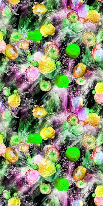 249606-数码服装花多彩底纹线条花大花朵