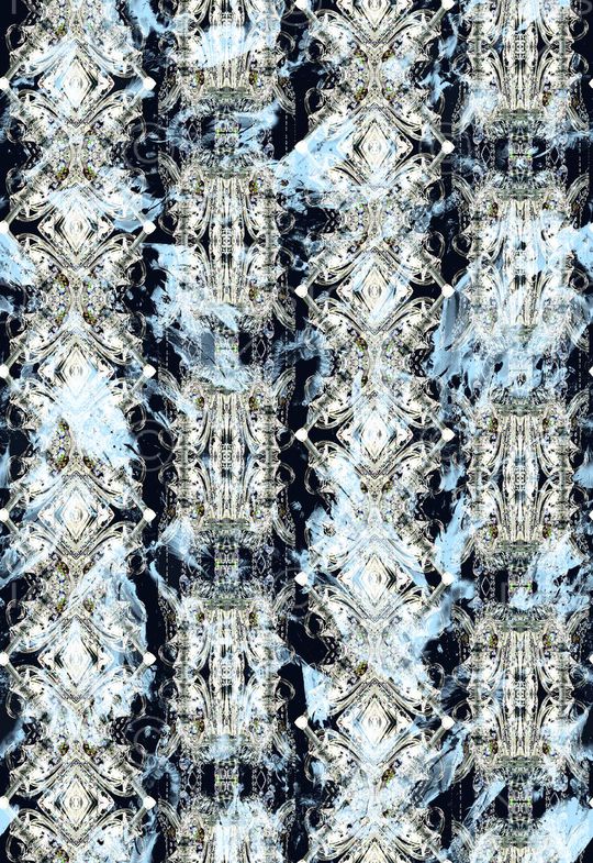 宝石 对称 几何 民族风 复古 尊贵 印花华亿平台图片