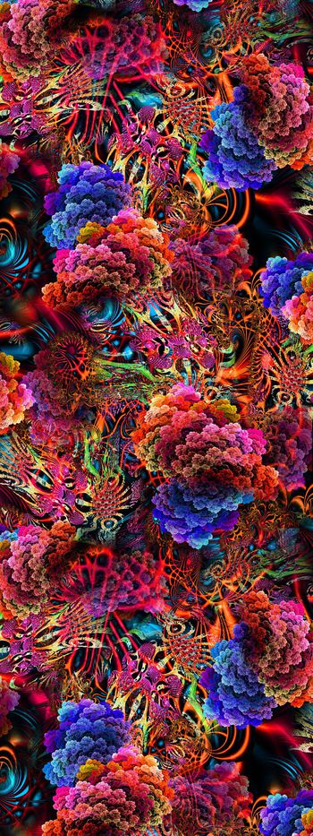 249738-数码 服装花 炫彩旋转花几何