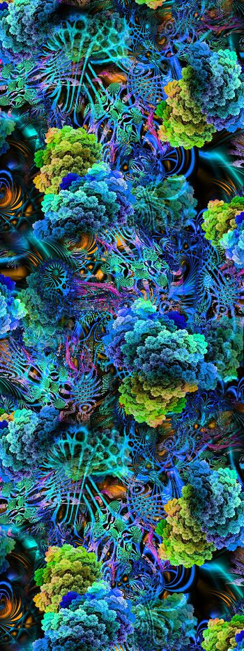 249742-数码 服装花 炫彩旋转花几何