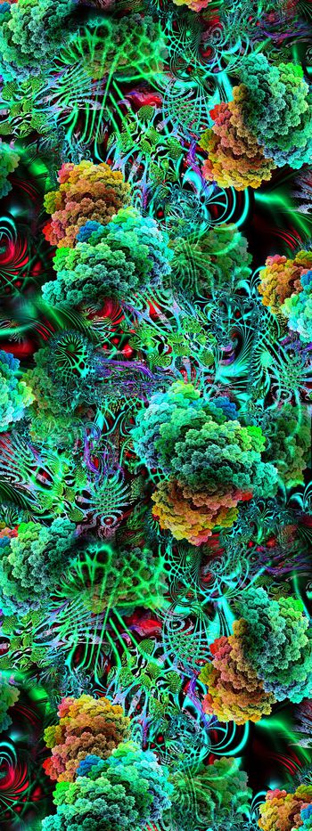 249743-数码 服装花 炫彩旋转花几何