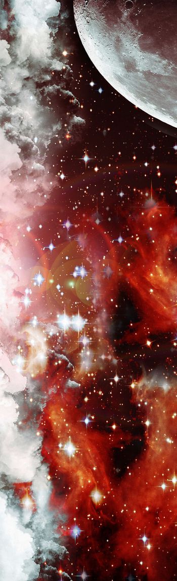 249772-神秘太空星空云海印花长巾