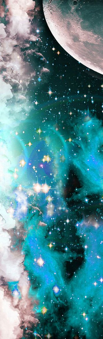 249773-神秘太空星空云海印花长巾