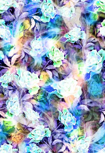 249888-数码多彩花卉花朵