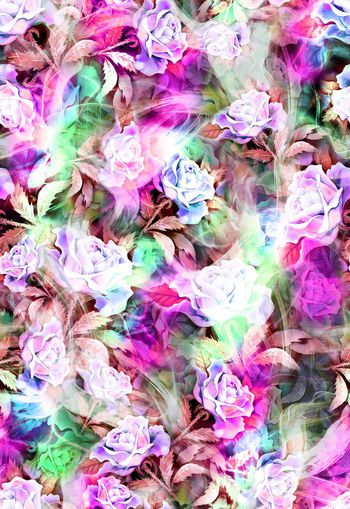 249889-数码多彩花卉花朵