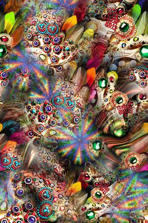 花卉 神秘 水母 海洋印花华亿平台图片