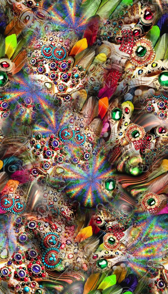 花卉 神秘 水母 海洋印花华亿平台图片