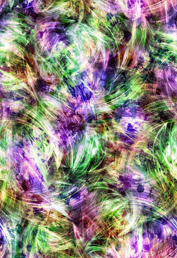 250099-光线条抽象花卉花朵组合