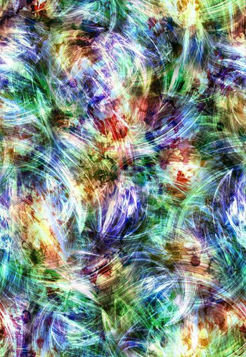 250101-光线条抽象花卉花朵组合