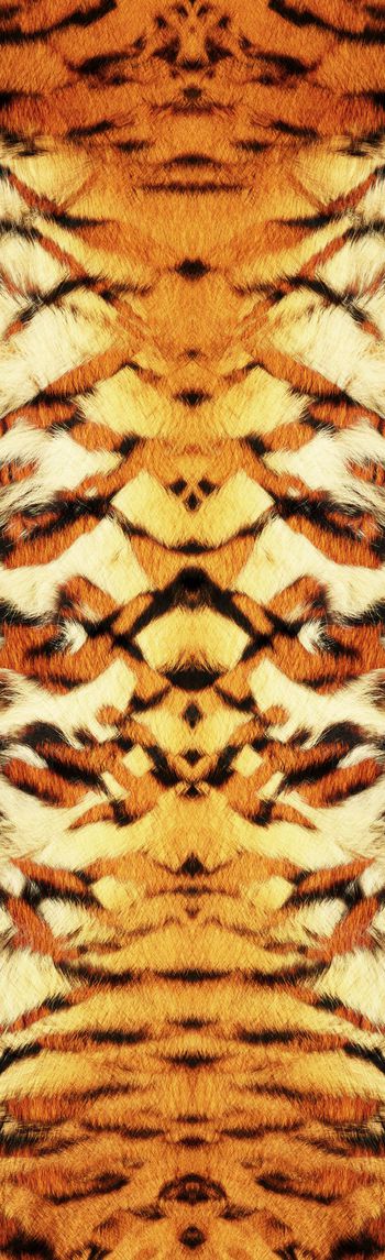 250345-WT095虎皮虎纹对称仿毛长巾