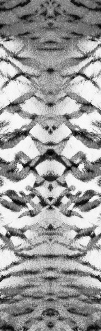 250347-虎皮虎纹对称仿毛长巾