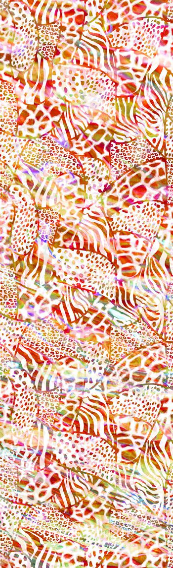 250359-抽象豹纹动物纹乱花变幻散点长巾