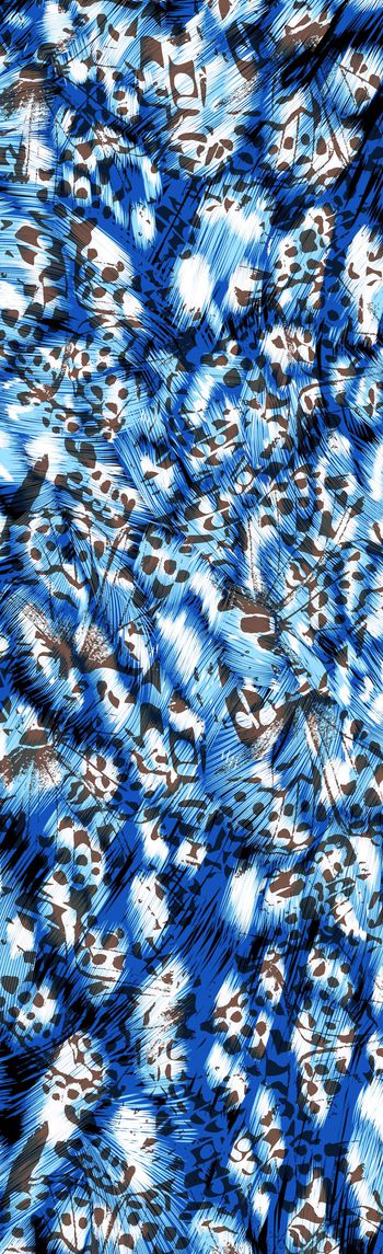 250392-水彩笔触豹纹动物纹点印花长巾