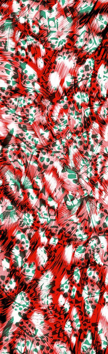 250393-水彩笔触豹纹动物纹点印花长巾