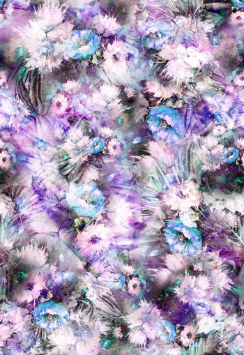 250694-油画效果热带风花卉花朵组合