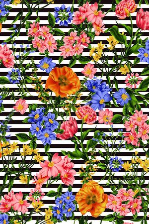 花卉印花华亿平台图片