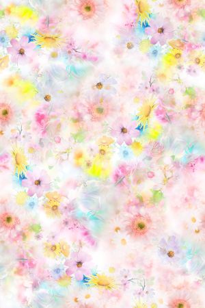 朦胧 清新 淡雅 温馨 花卉 少女 婴童 家纺 服装印花华亿平台图片