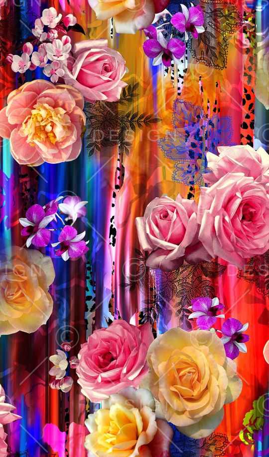 花卉 玫瑰 动物纹 豹纹印花华亿平台图片