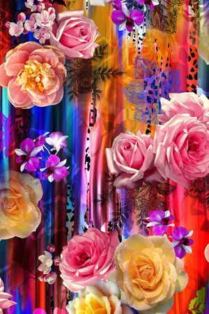 花卉 玫瑰 动物纹 豹纹印花华亿平台图片